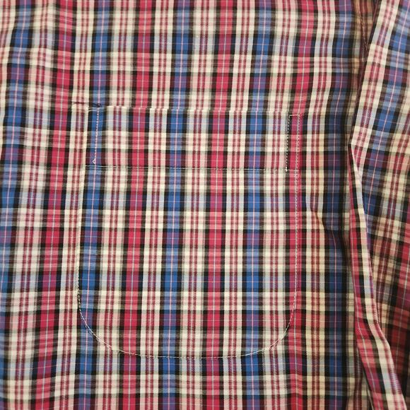 Peter Millar Plaid Button-down Shirt, 100% Cotton, long sleeved, size M Medium - Picture 8 of 12